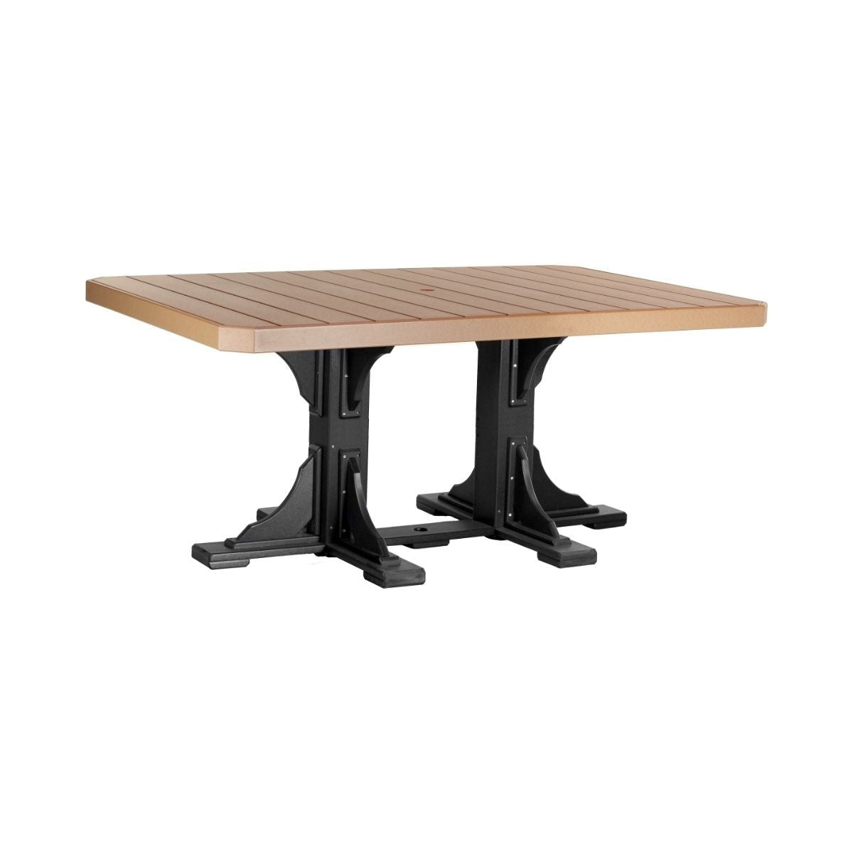 Classic Outdoor Dining Table - 6' Long cedar-black Counter Height (36")