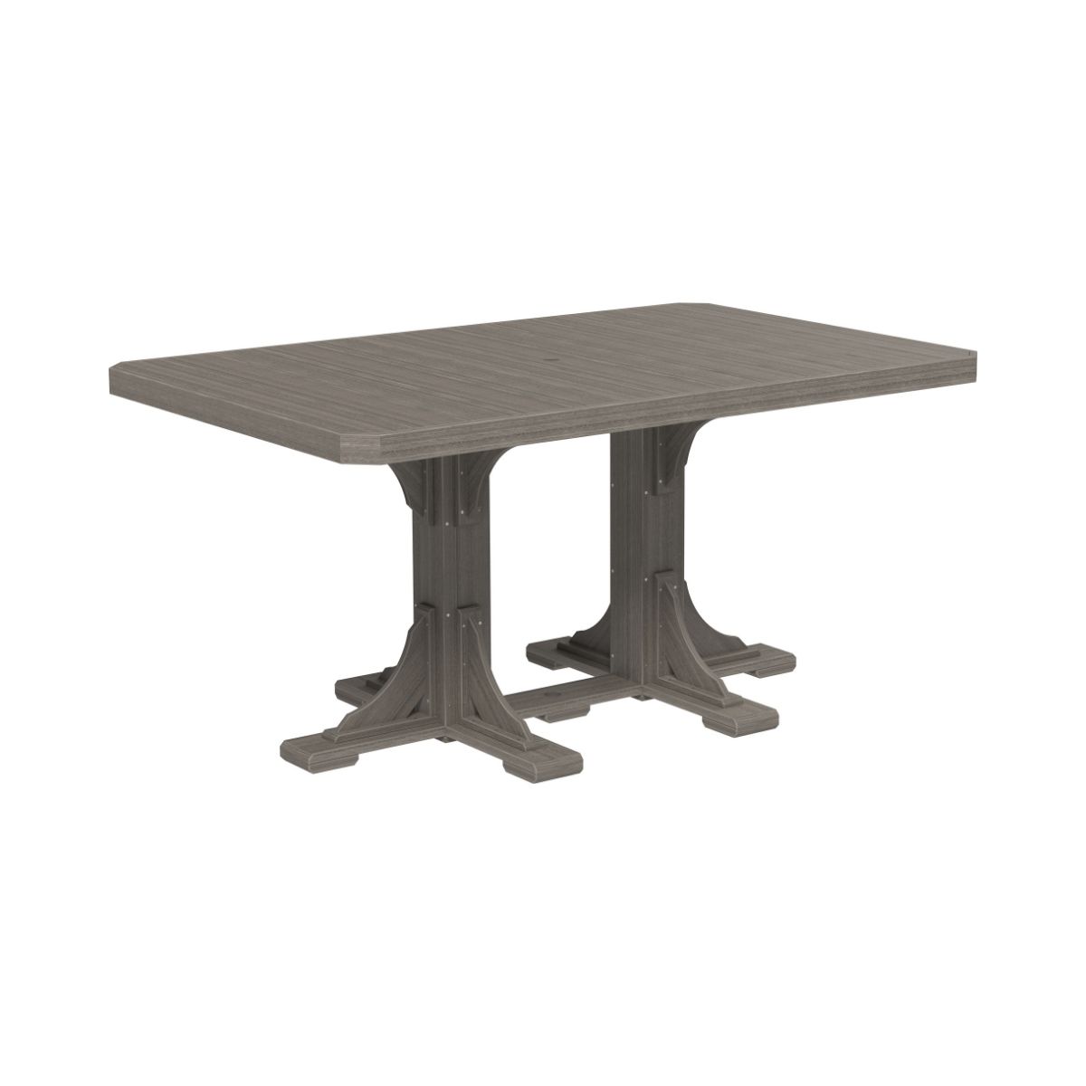 Classic Outdoor Dining Table - 6' Long coastal-gray Counter Height (36")