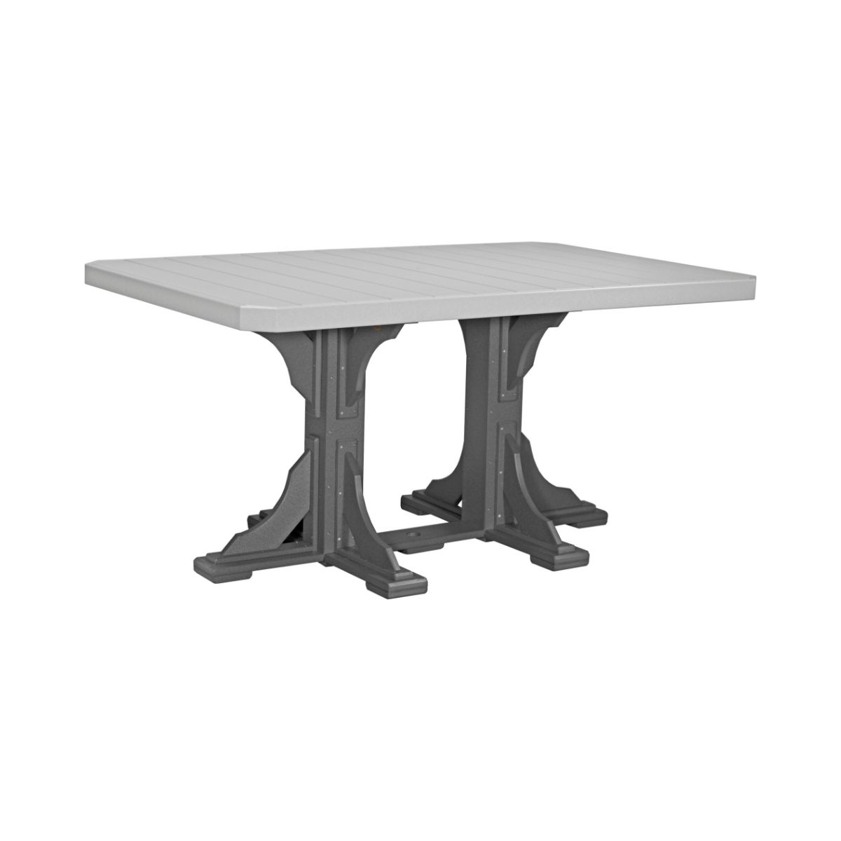 Classic Outdoor Dining Table - 6' Long dove-gray-slate Counter Height (36")