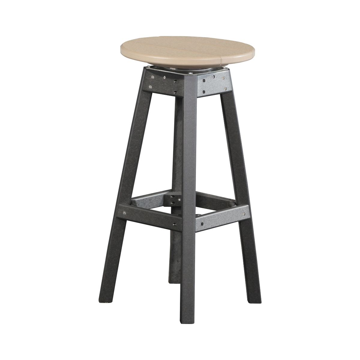 Classic Patio Bar Stool weatherwood-black