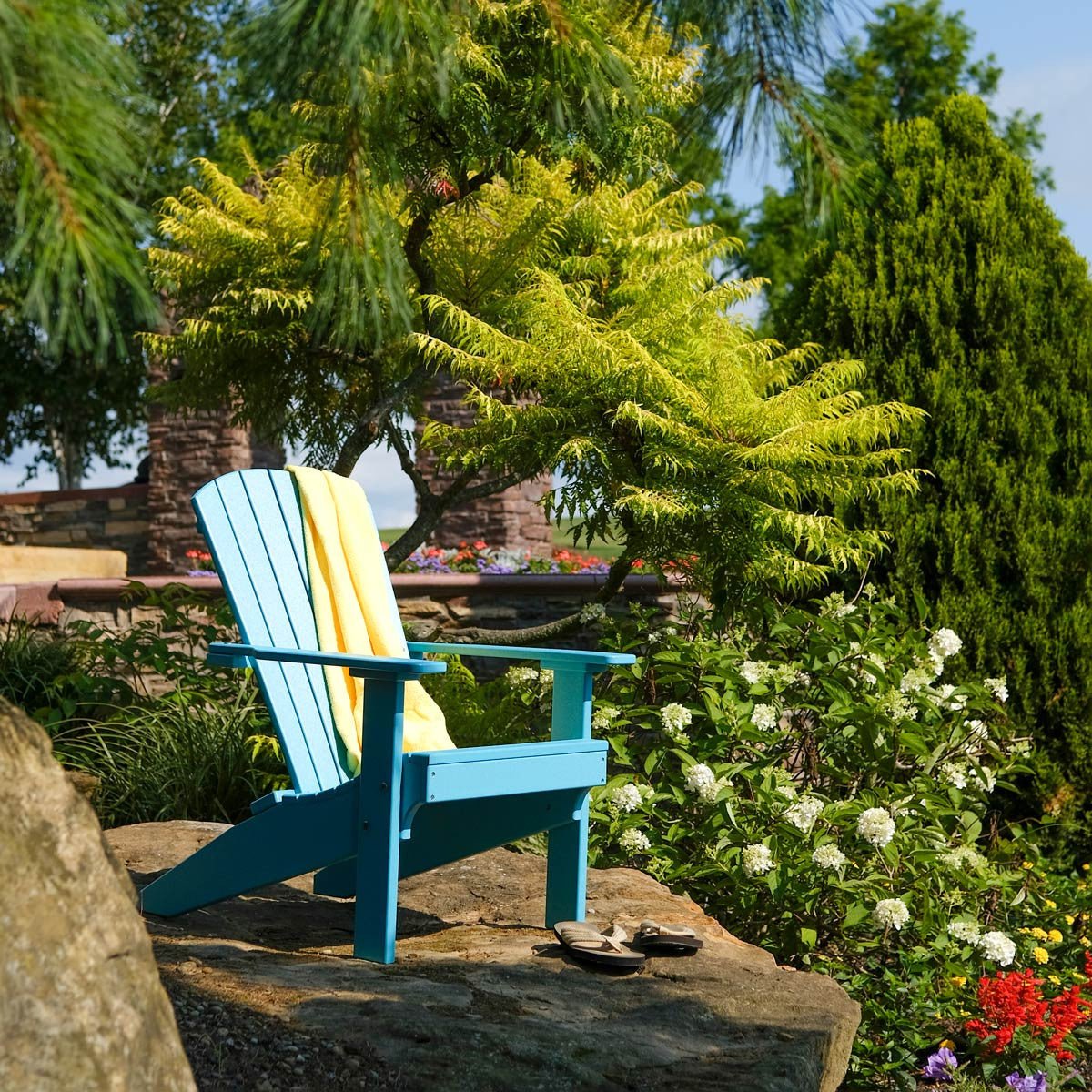 Classic Patio & Garden Adirondack Chair aruba-blue