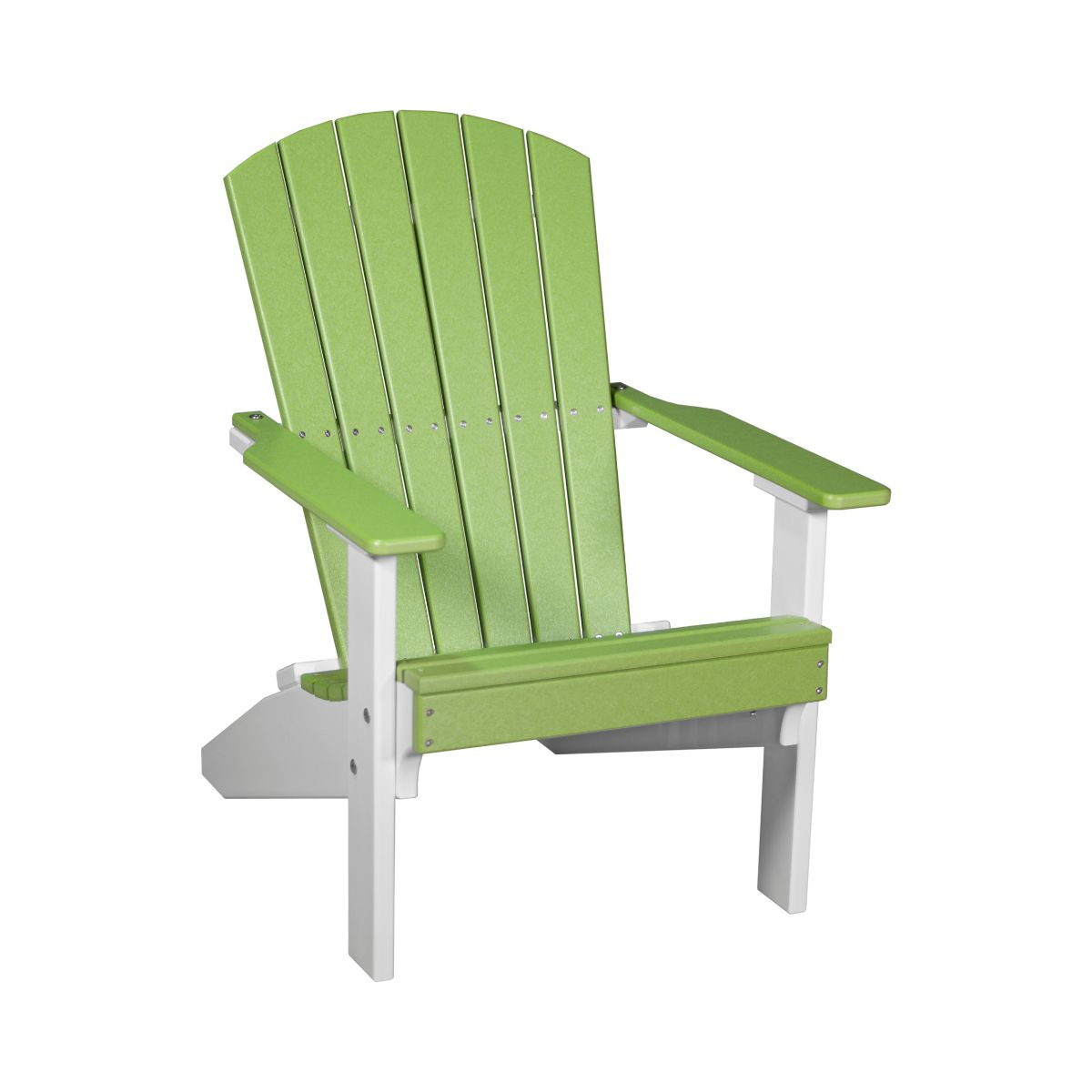 Classic Patio & Garden Adirondack Chair lime-green-white