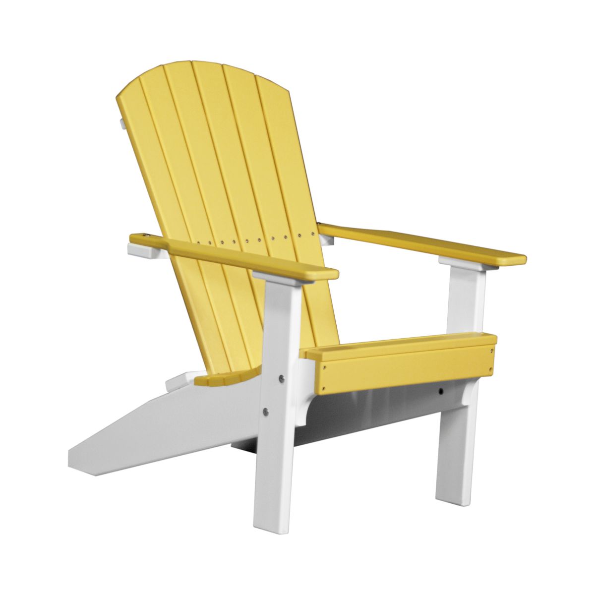 Classic Patio & Garden Adirondack Chair yellow-white