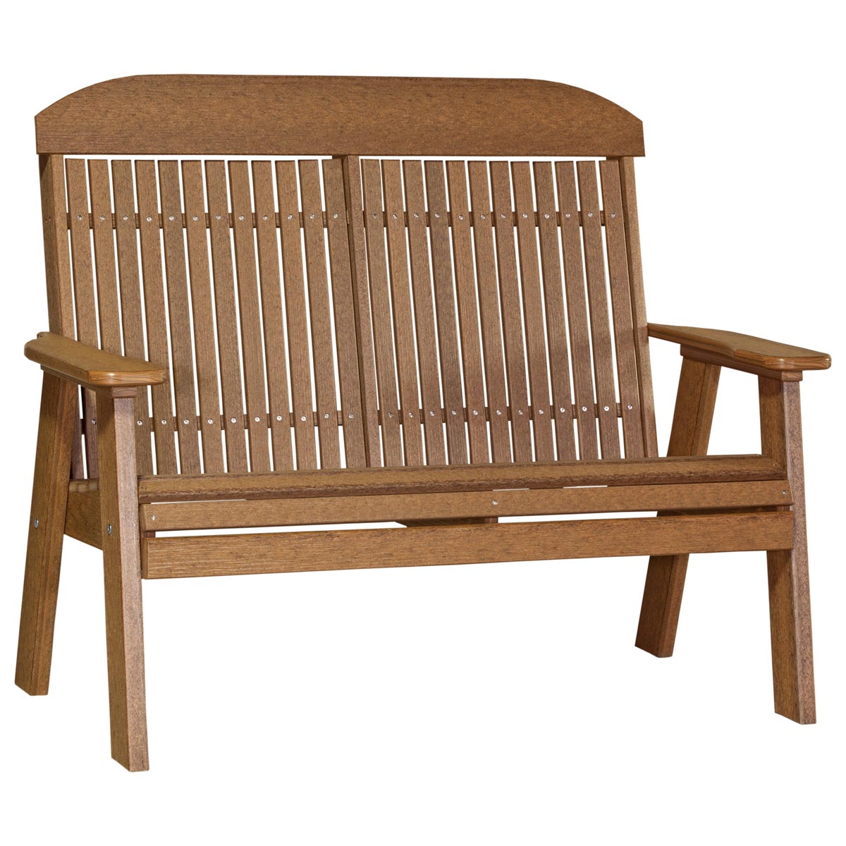Classic Patio & Garden Bench - 4' Wide antique-mahogany