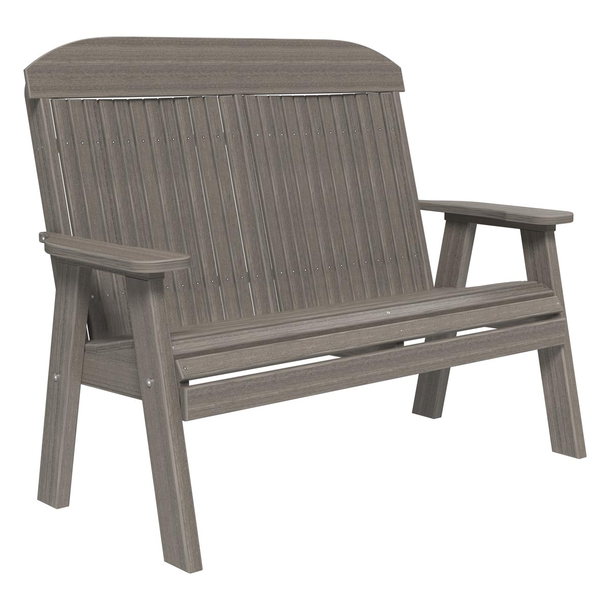 Classic Patio & Garden Bench - 4' Wide coastal-gray