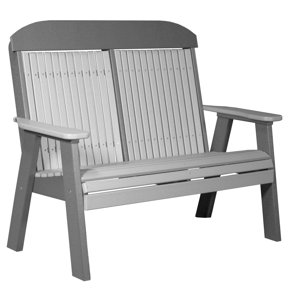 Classic Patio & Garden Bench - 4' Wide dove-gray-slate