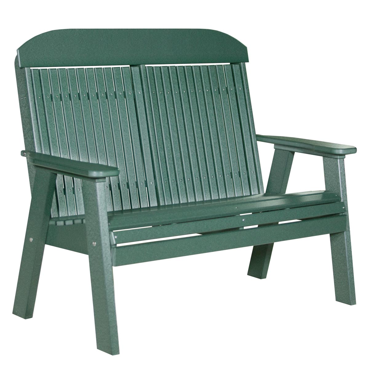 Classic Patio & Garden Bench - 4' Wide forest-green