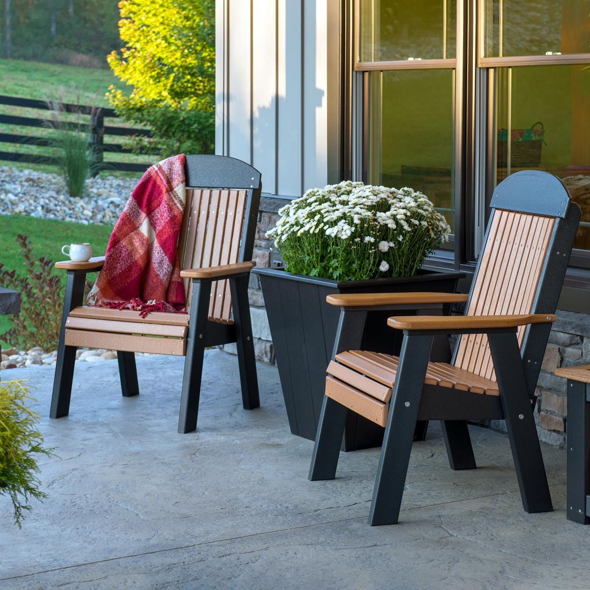 Classic Patio & Garden Chair antique-mahogany