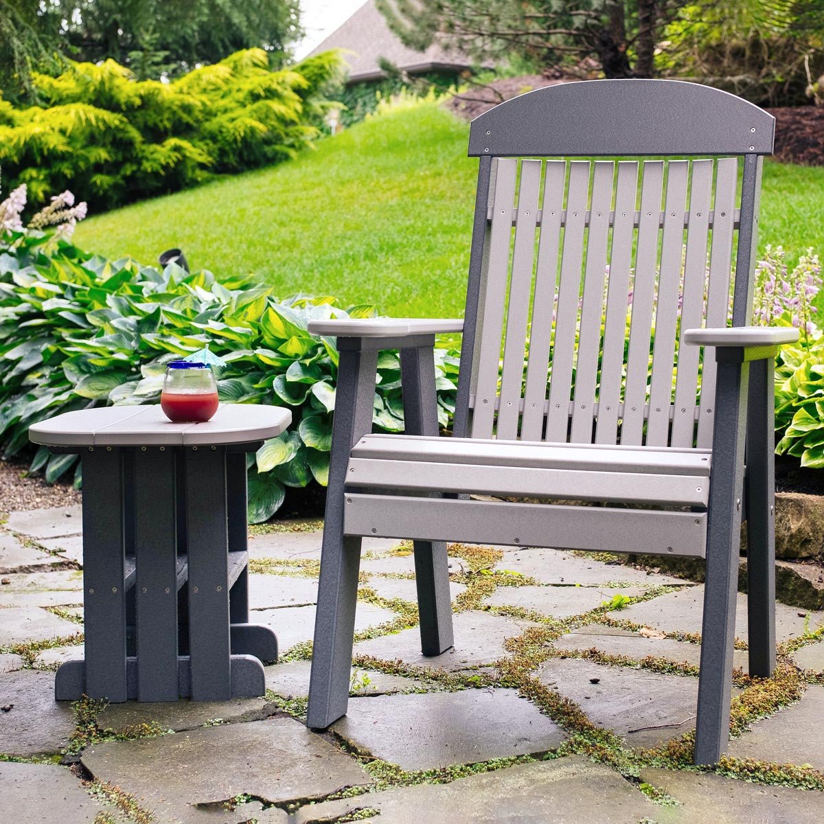 Classic Patio & Garden Chair antique-mahogany