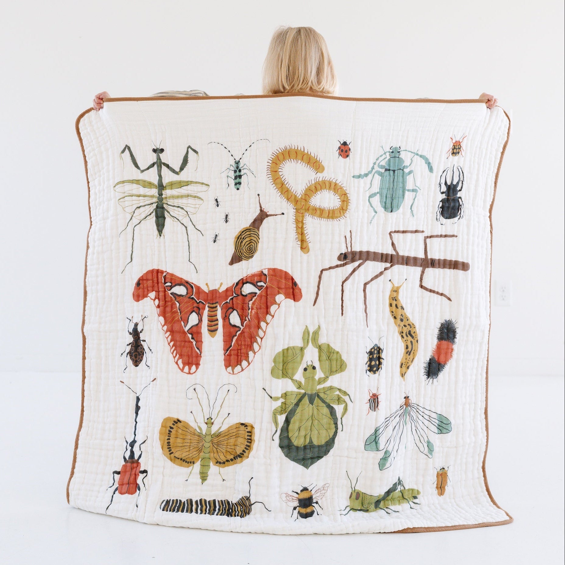 Cutie Crawlies Bug Quilt - Cotton Muslin Blanket