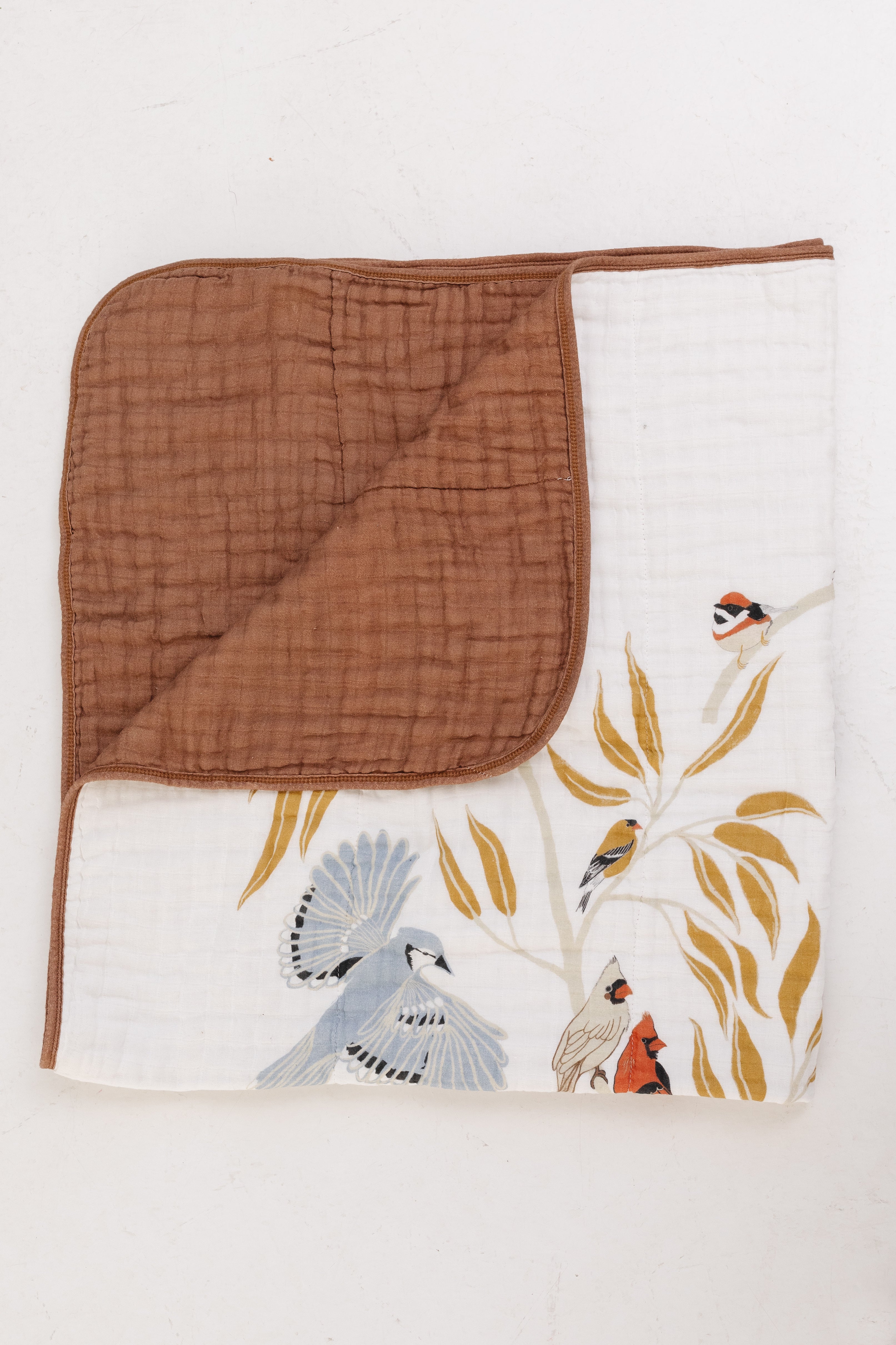For the Birds Quilt - Cotton Muslin Blanket