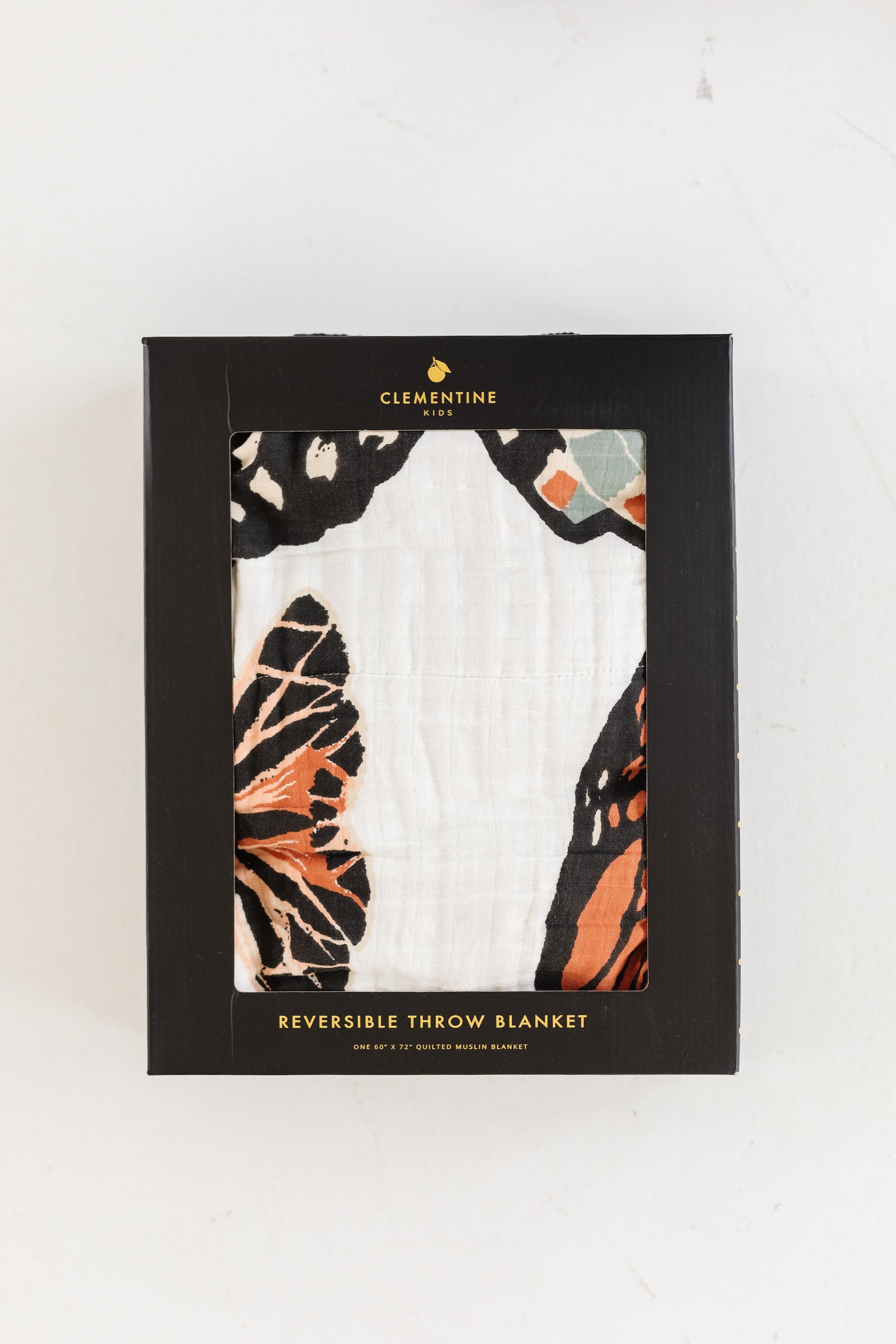 Butterfly Collector Reversible Cotton Muslin Throw Blanket