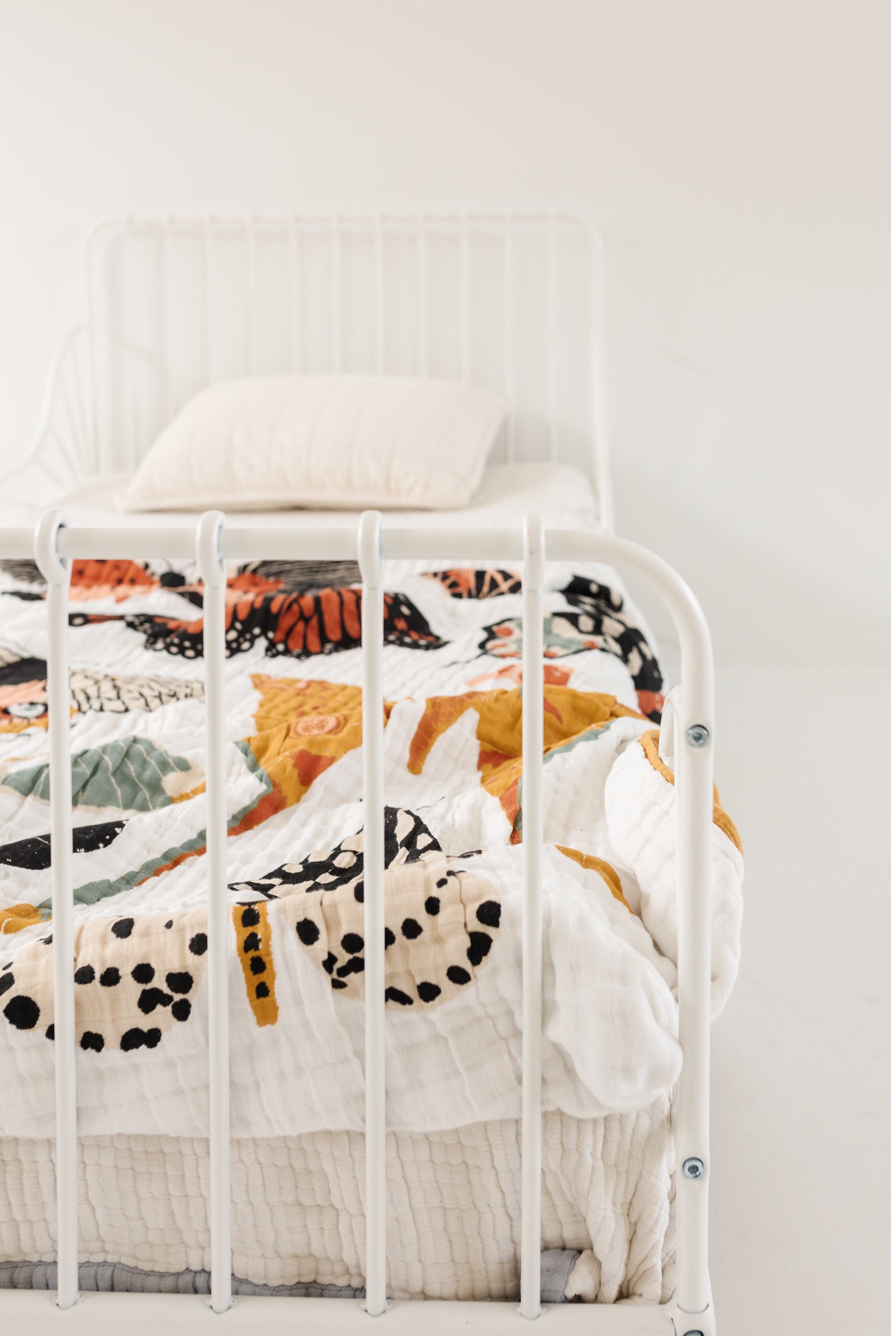 Butterfly Collector Reversible Cotton Muslin Throw Blanket