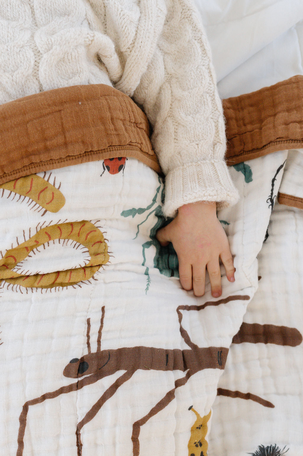 Cutie Crawlies Bug Quilt - Cotton Muslin Blanket