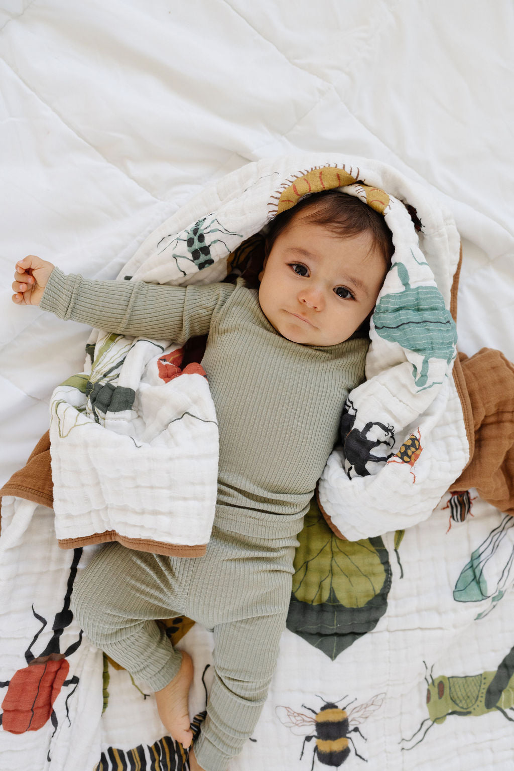 Cutie Crawlies Bug Quilt - Cotton Muslin Blanket