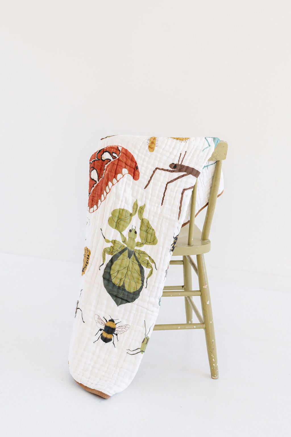 Cutie Crawlies Bug Quilt - Cotton Muslin Blanket