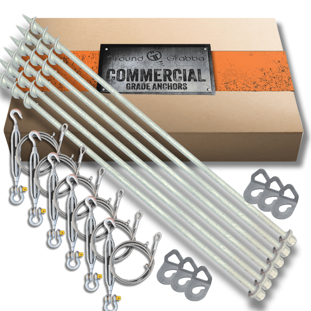 Complete Ground Anchor System – Tiny Homes, Shelters & Modular Buildings 4 Earth Anchor Kit option3