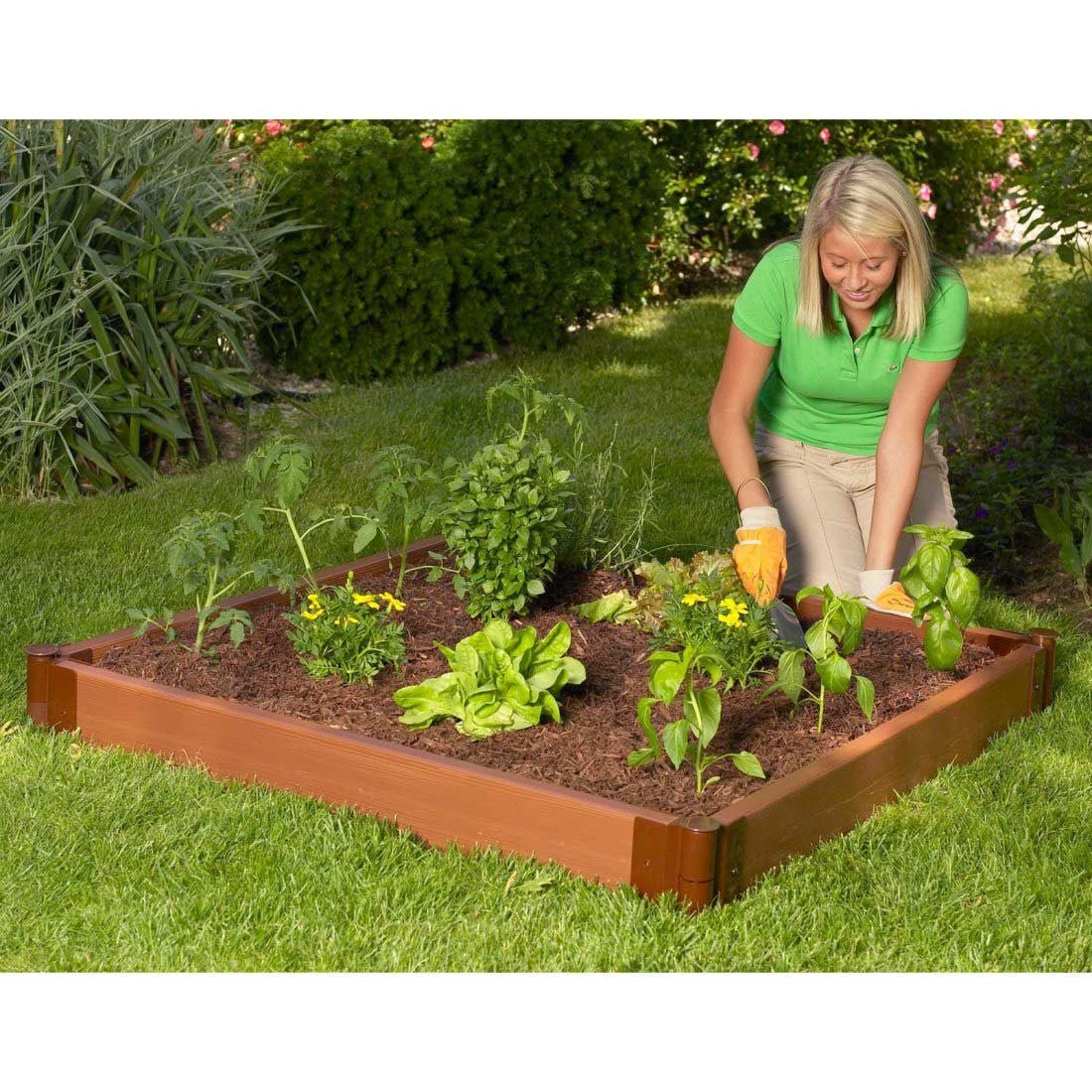 Composite Raised Garden Bed - 4' x 4' 5.5" Tall
