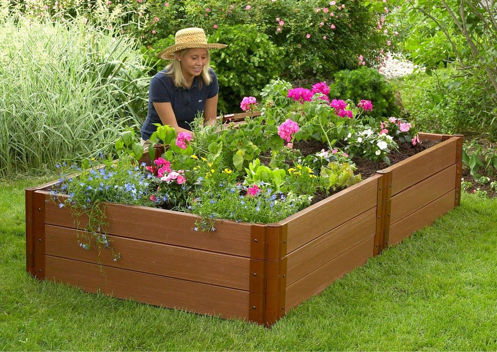 Composite Raised Garden Bed - 4' x 8' 5.5" Tall