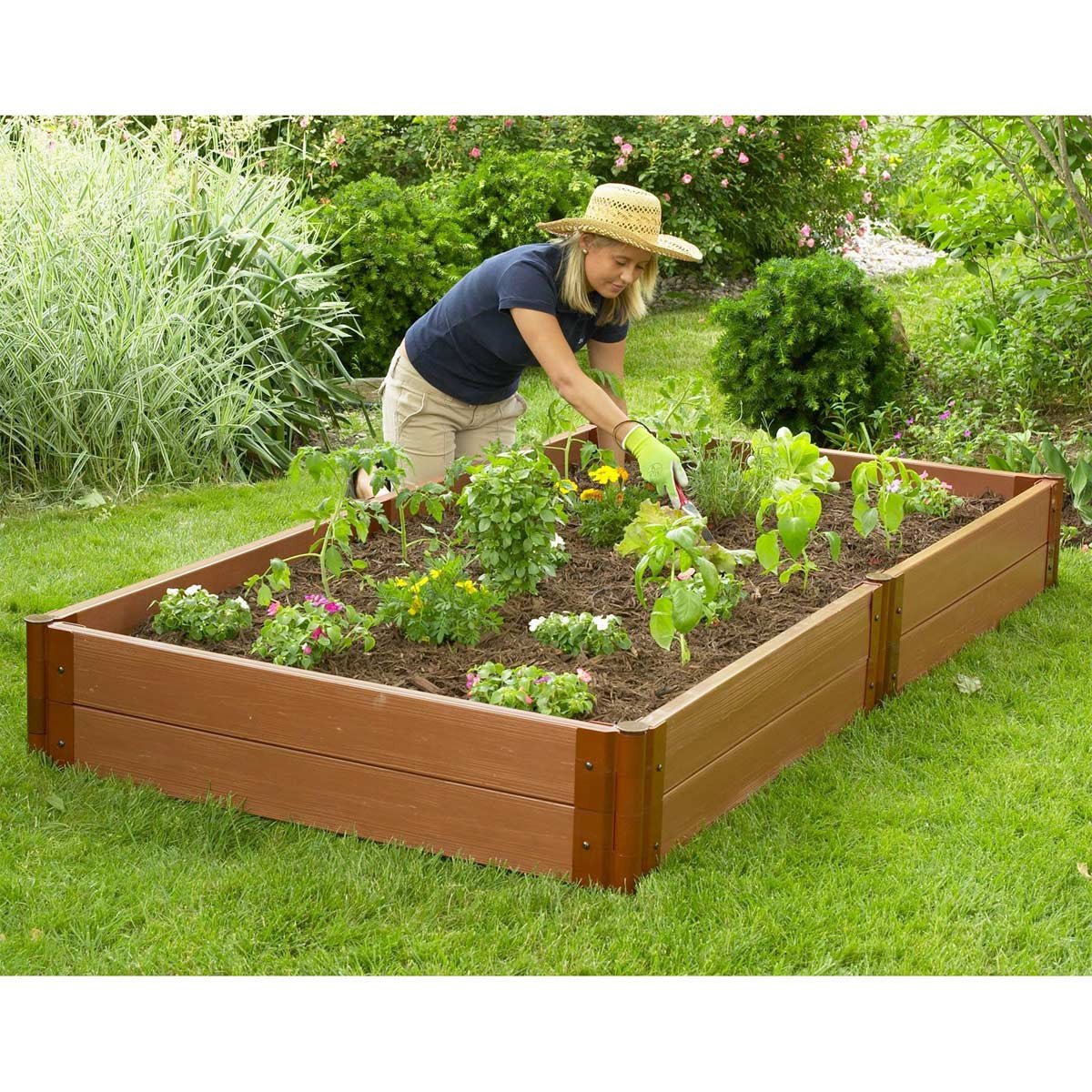Composite Raised Garden Bed - 4' x 8' 5.5" Tall