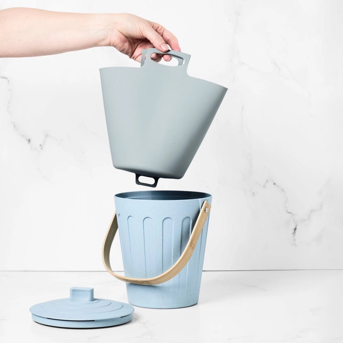 Compost Keeper Fitted Silicone Pail Liner - Round option3