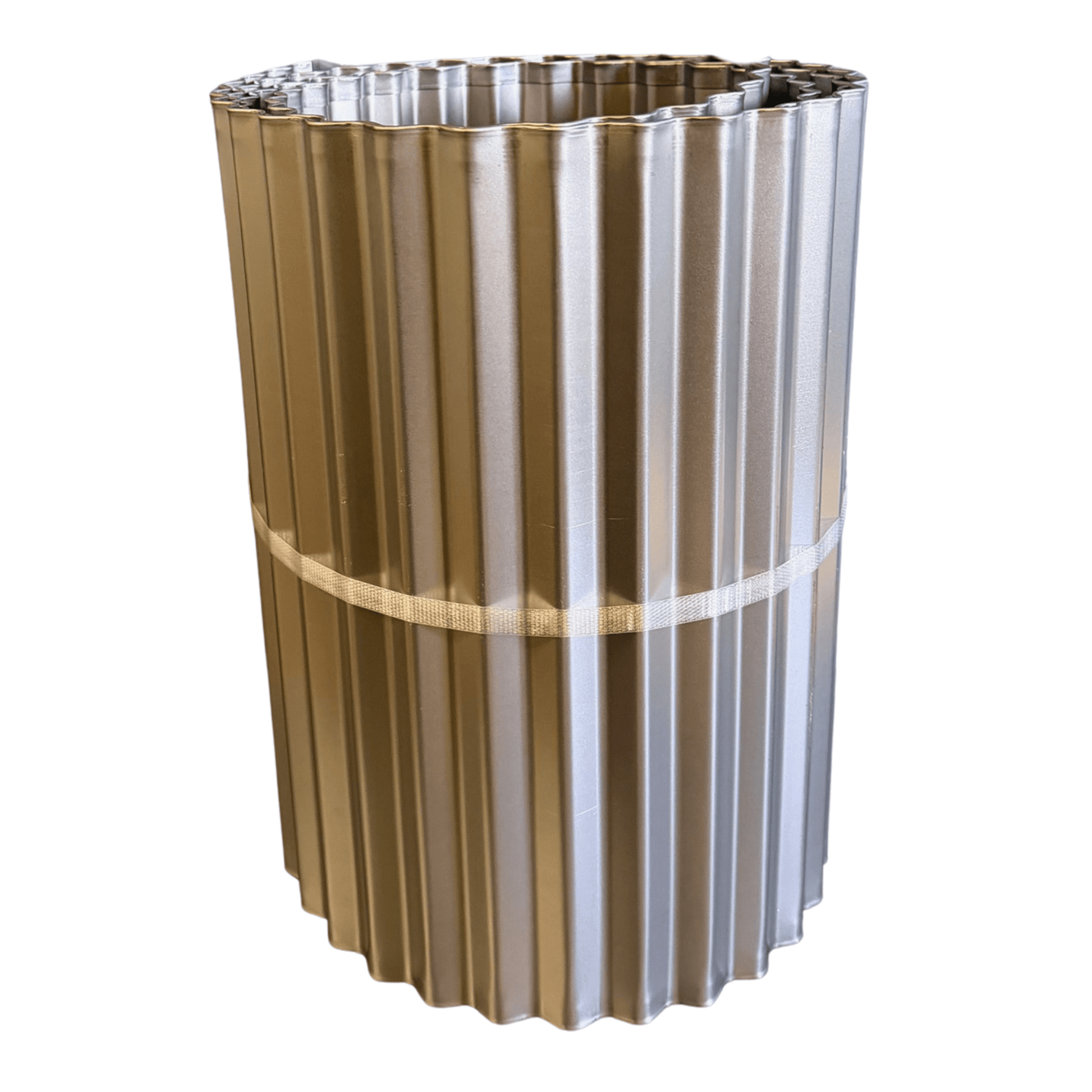 Corrugated Metal Landscape Edging - 10' Lengths 6 inches tall x 10 feet long Rusted