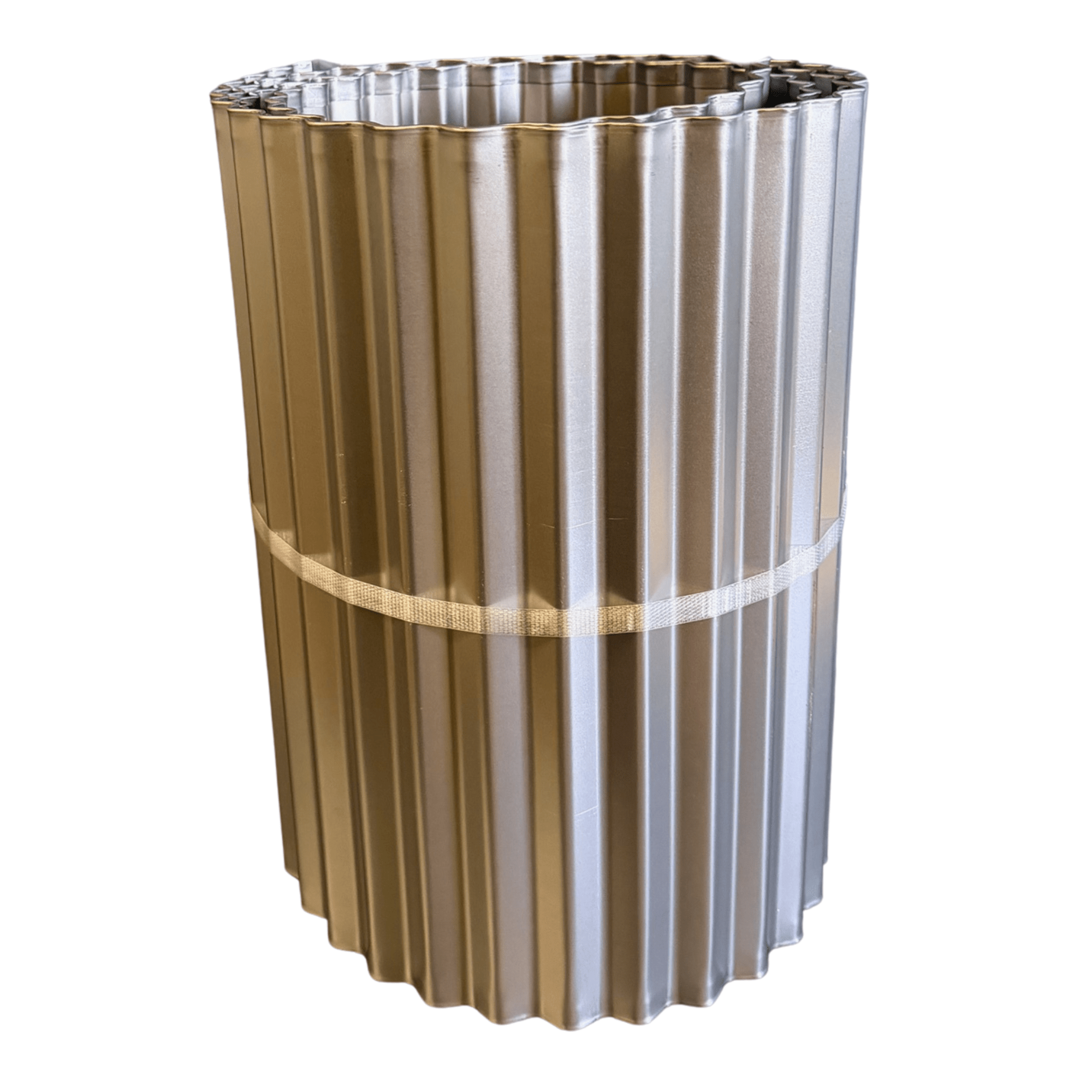 Corrugated Metal Landscape Edging - 10' Lengths 6 inches tall x 10 feet long Rusted