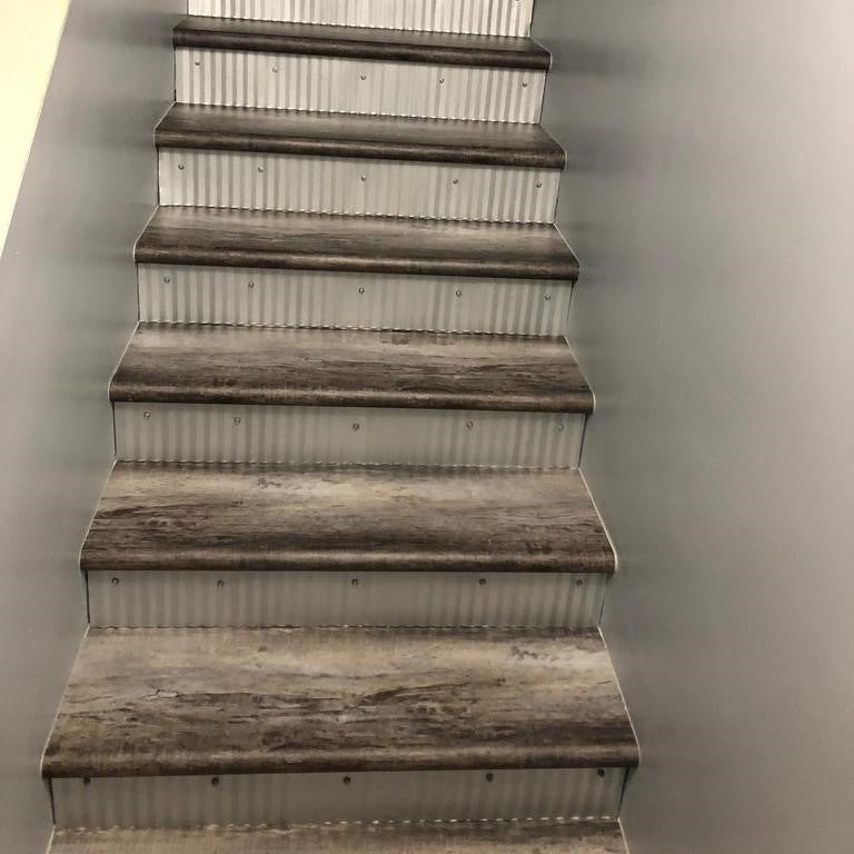 Corrugated Metal Landscape Edging - 10' Lengths 6 inches tall x 10 feet long Rusted