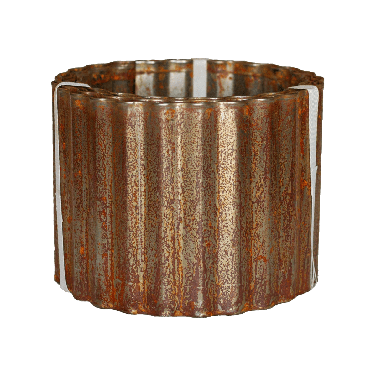 Corrugated Metal Landscape Edging - 10' Lengths 6 inches tall x 10 feet long Rusted