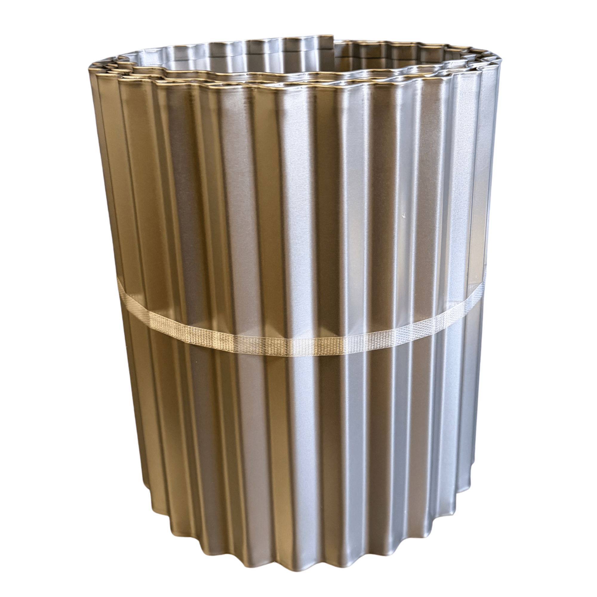 Corrugated Metal Landscape Edging - 10' Lengths 6 inches tall x 10 feet long Rusted