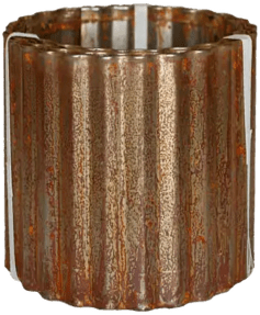 Corrugated Metal Landscape Edging - 10' Lengths 6 inches tall x 10 feet long Rusted