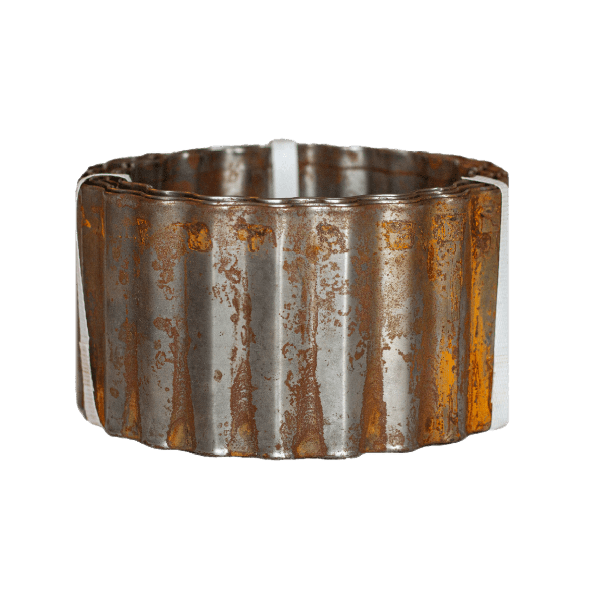 Corrugated Metal Landscape Edging - 10' Lengths 6 inches tall x 10 feet long Rusted