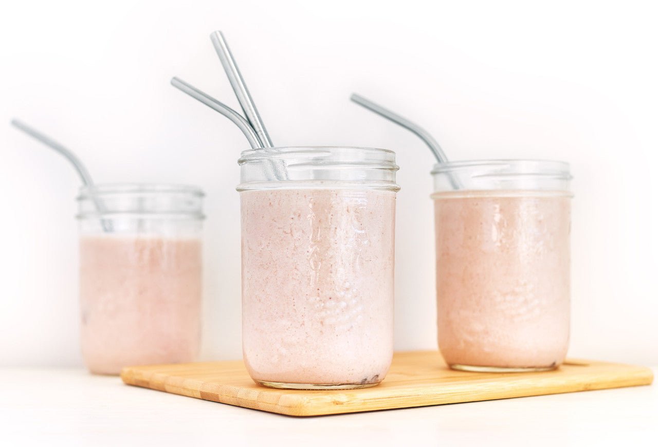 Curved Stainless Steel Straws 4-Pack