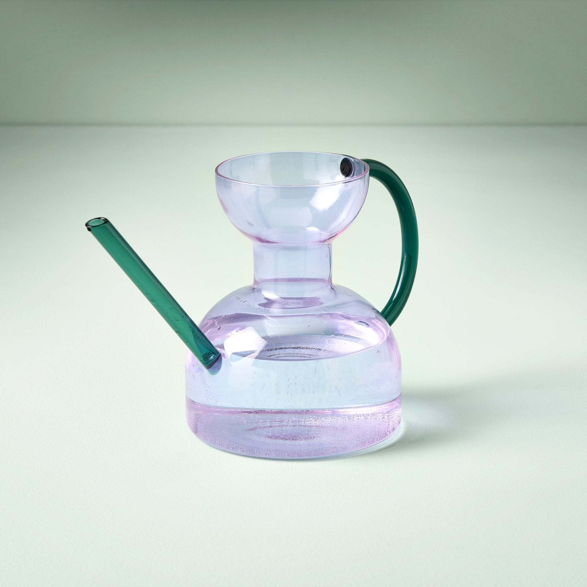 Decorative Glass Watering Can - 32 Fl Oz Lilac/Emerald