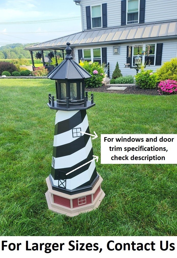 Cape Hatteras Solar Lighthouse Lawn Ornament – Eartheasy