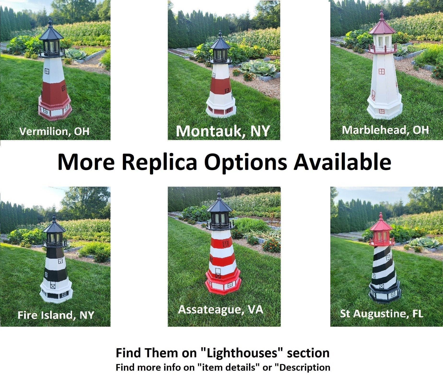 Decorative Outdoor Solar Lighthouse – Cape Hatteras Lawn Ornament Wood 2ft. Yes