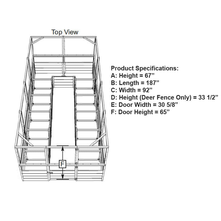 Deer Proof Cedar Complete Raised Garden Bed Kit - 8' x 16'