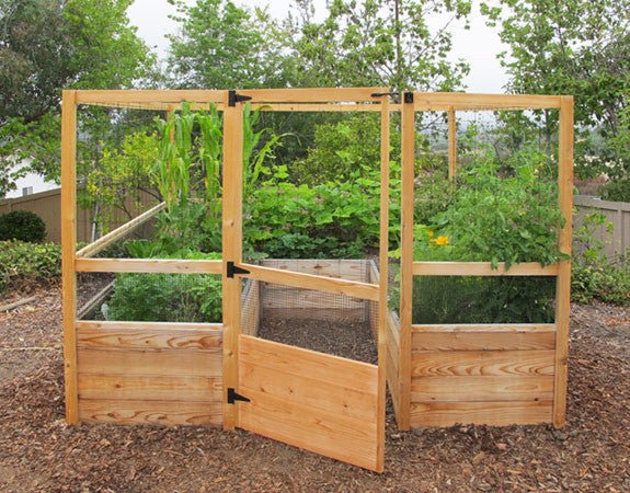 Deer Proof Cedar Complete Raised Garden Bed Kit - 8' x 8' x 20"