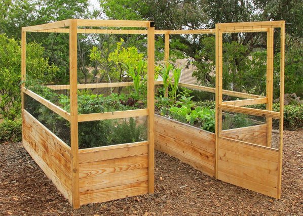 Deer Proof Cedar Complete Raised Garden Bed Kit - 8' x 8' x 20"