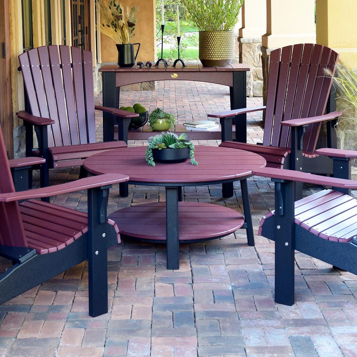 Deluxe Conversation Table - 3.5' Round aruba-blue