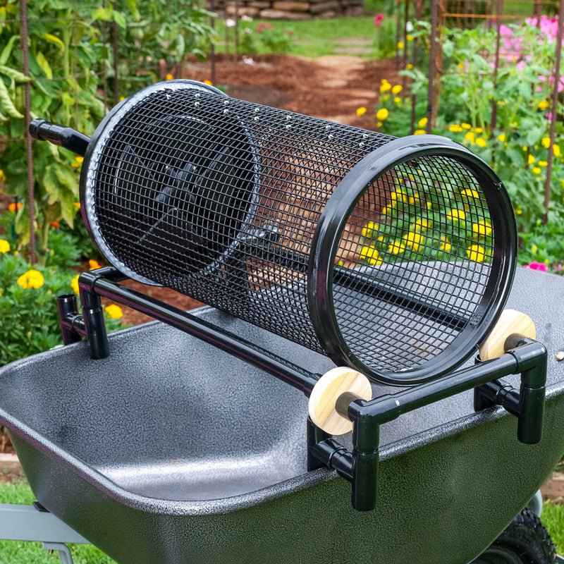 Deluxe Heavy Duty Rolling Garden Sifter option3