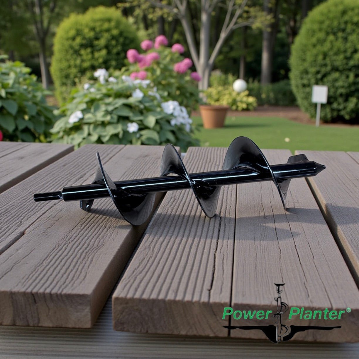 DIY Planting & Mixing Garden Auger - 3" x 12" Black