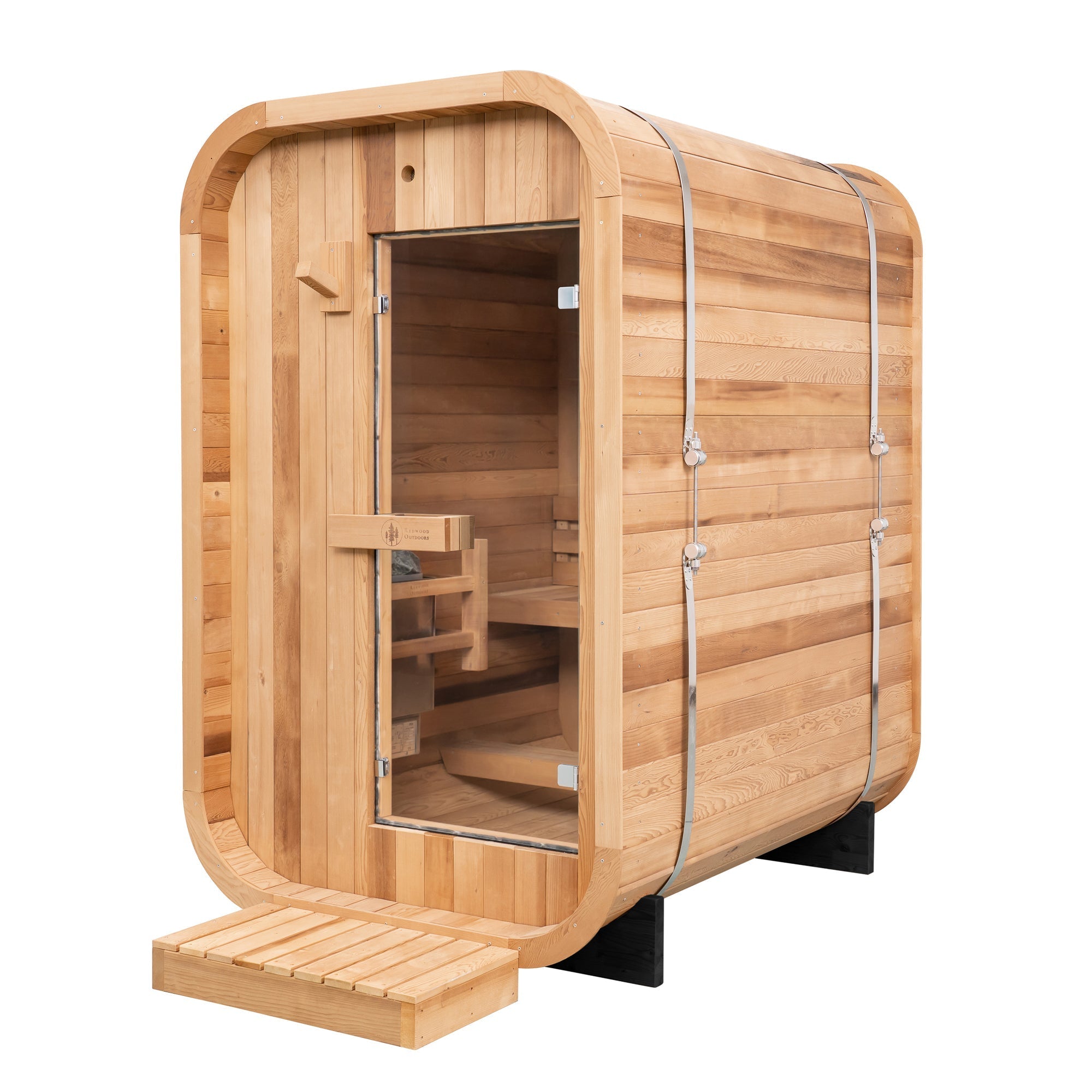 Duo Outdoor Sauna - 2 Person w/ Harvia KIP 8kW Heater option3
