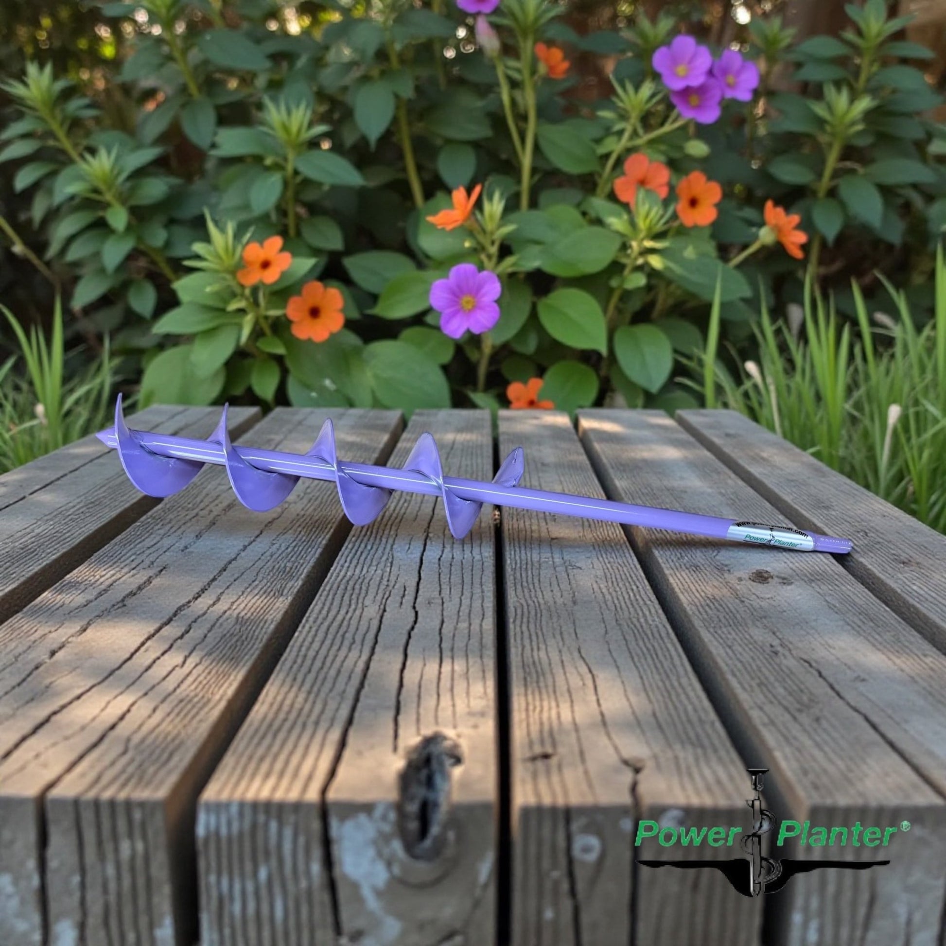 Extended Length Bulb Planting Auger -3" x Standing Lengths 24" Black Light-Medium Duty or Home Use