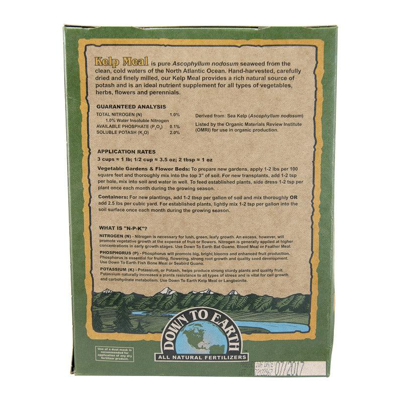 Organic Kelp Meal Fertilizer 1-0.1-2 - 4 lbs