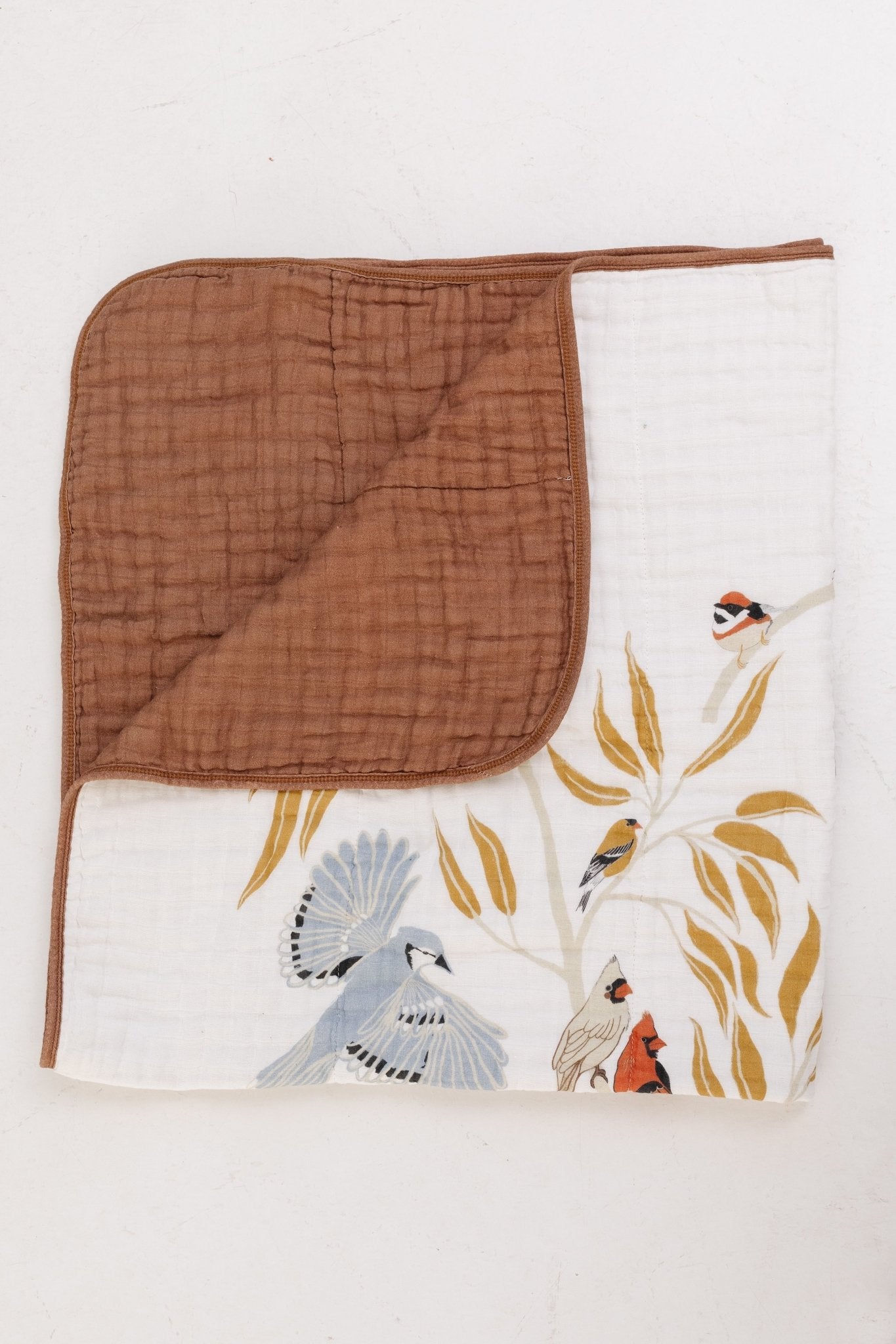 For the Birds Quilt - Cotton Muslin Blanket option3