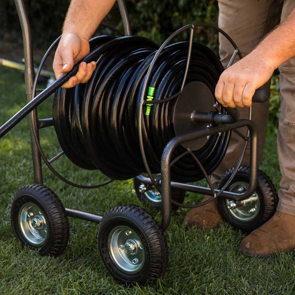 Four Wheeled Heavy Duty Hose Cart