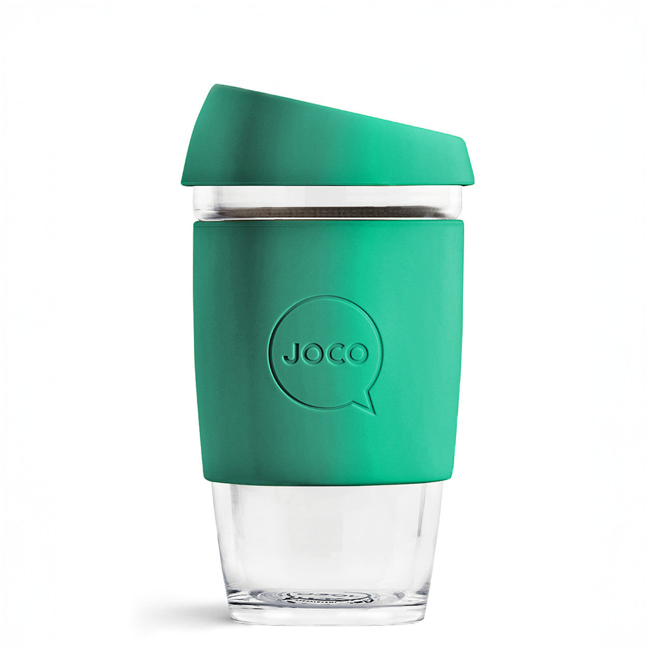 JOCO Tazza da caffè riutilizzabile in vetro da 350 ml (blu JOCO Tazza da caffè riutilizzabile in vetro da 350 ml (blu