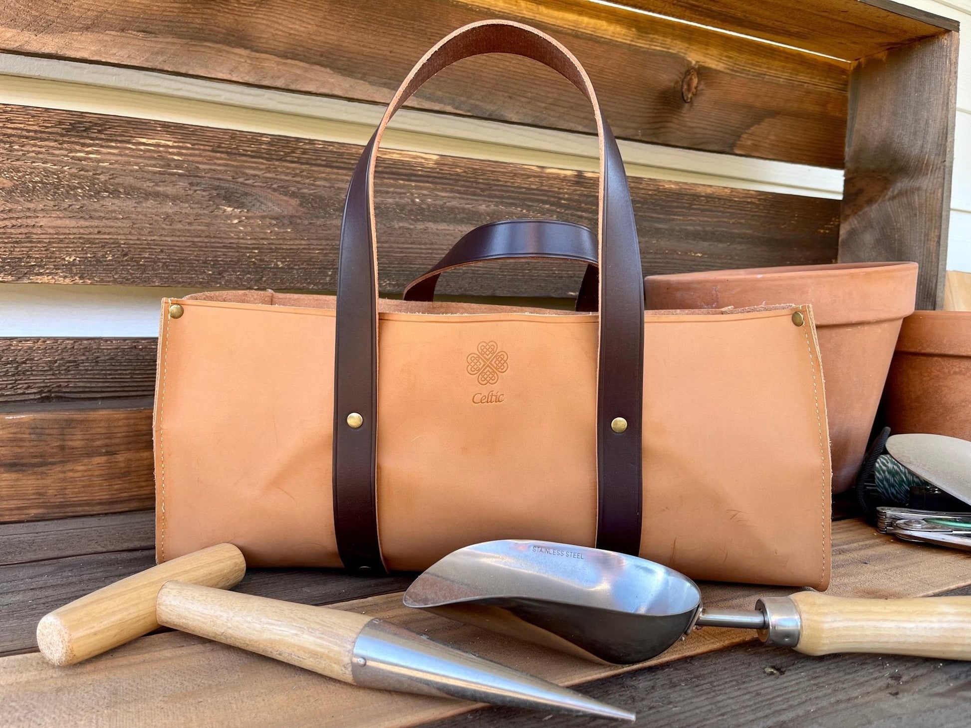 Gardener's Premium Leather Tool Bag option3