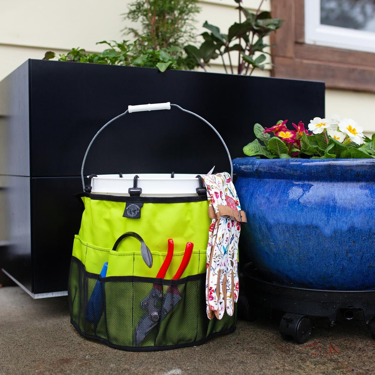 Gardening Tool Bucket Caddy Orange option3